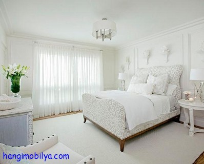 Beyaz Yatak Odası Dekorasyonu